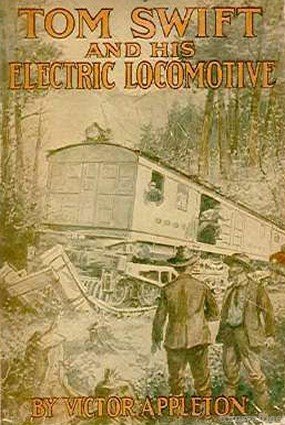Tom Swift And His Electric Locomotive Duotone Cover Art