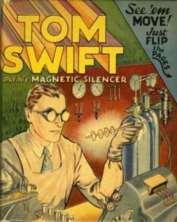 Tom Swift And His Magnetic Silencer Better Little Book Cover Art