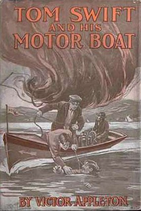 Tom Swift And His Motor Boat Duotone Cover Art