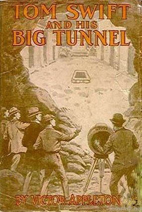 Tom Swift And His Big Tunnel Duotone Cover Art