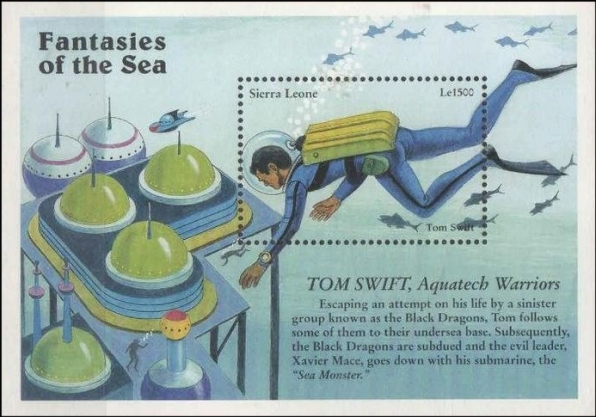 Tom Swift IV Stamp From Sierra Leone